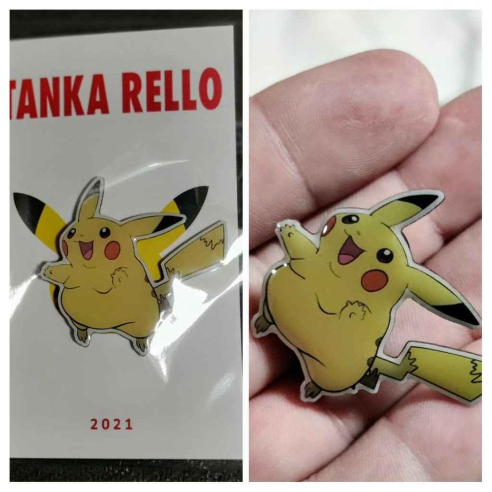 TITTI-CHU! - Pikachu Aluminum Pokemon Hat Pin 1.5"